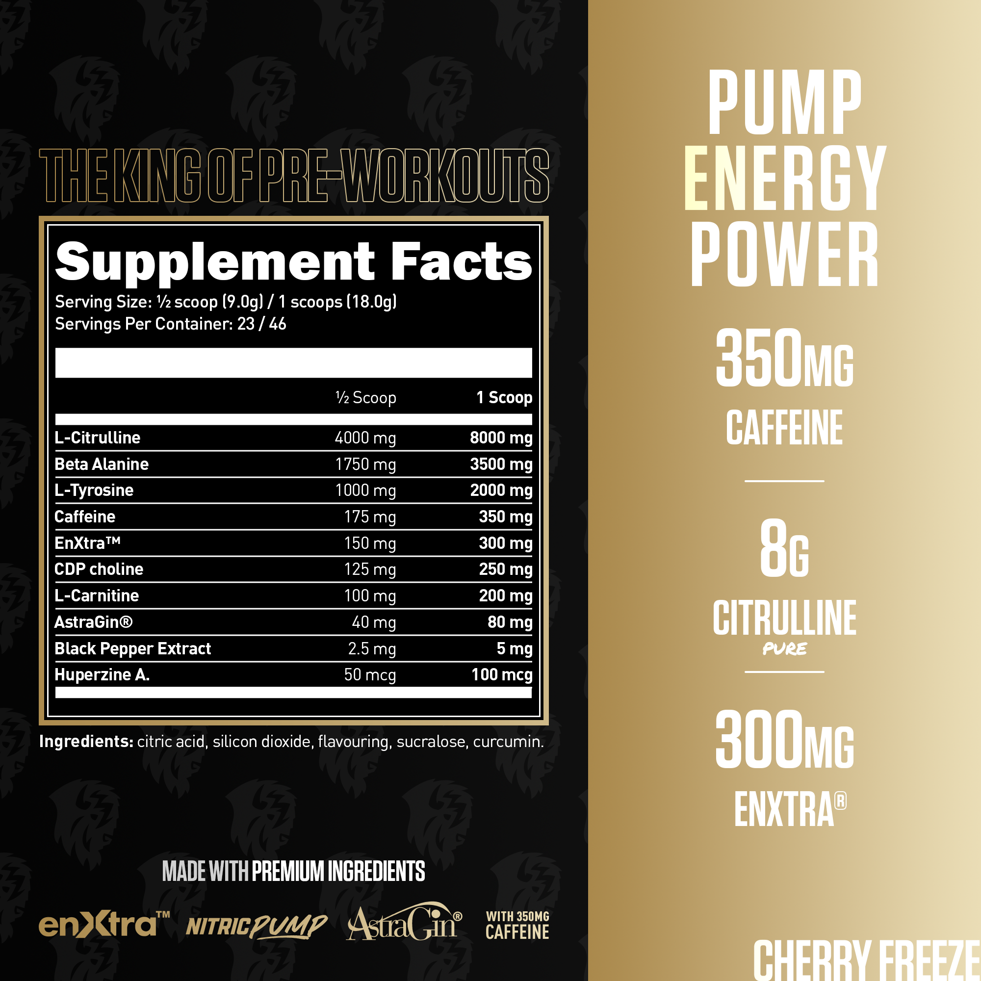 Big Buffalo Primal High-Stim Pre-Workout - Label Graphic